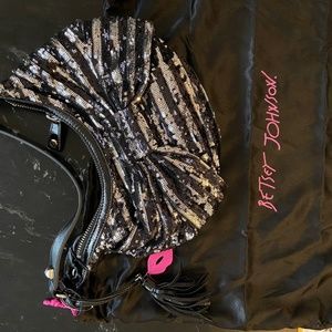 Betsey Johnson Sparkle Bow Handbag